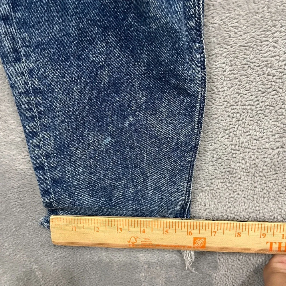 American Eagle Jeans Womens 8 Blue Mom Stretch High Rise Distressed Denim Skater